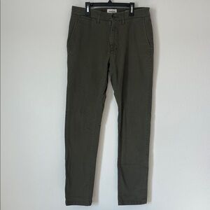 Goodfellow & Co Men's Dark Olive Green Hennepin Athletic Chinos 32x34